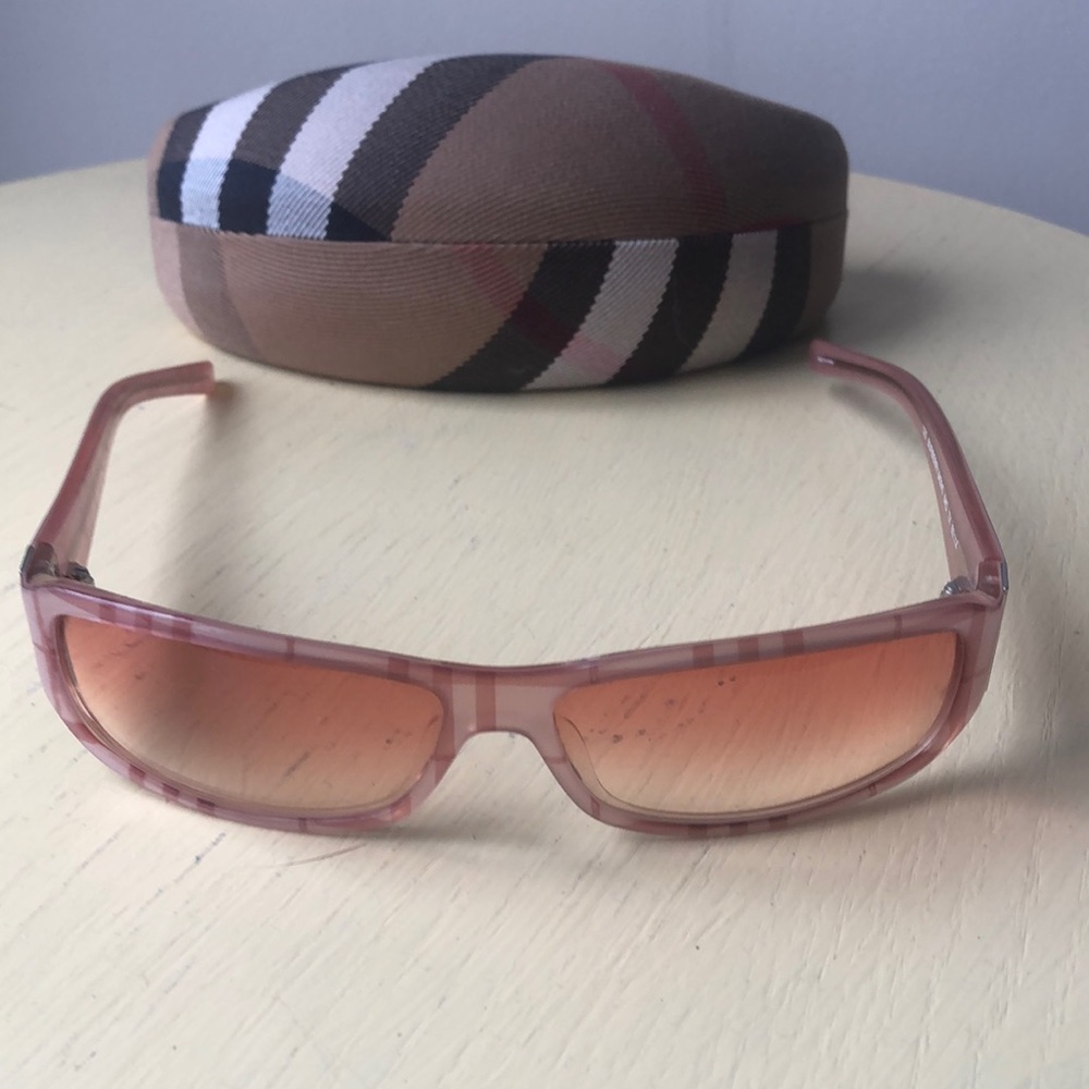 Burberry Pink Plaid Sunglasses - Picture 3 of 9